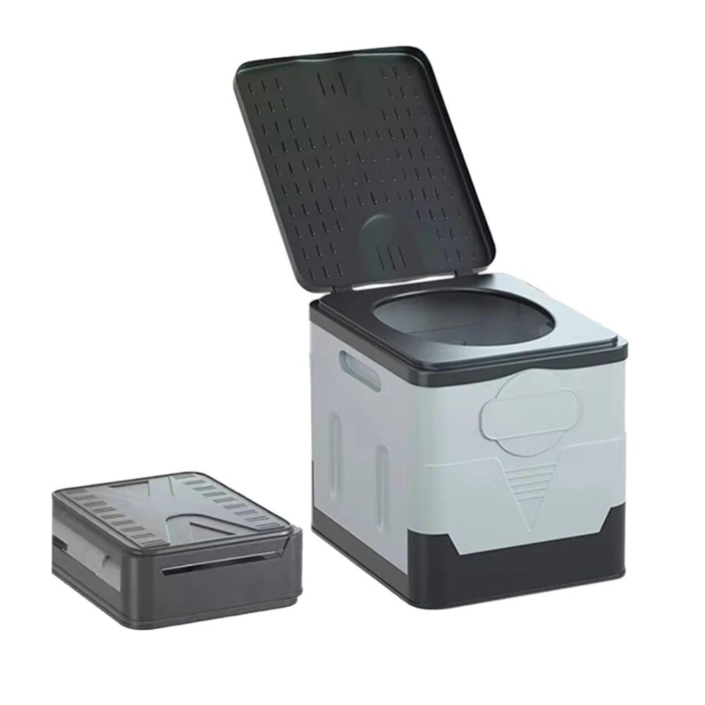 Portable Folding Toilet Potty for Adults Kids Cover Design Reusable Toilet