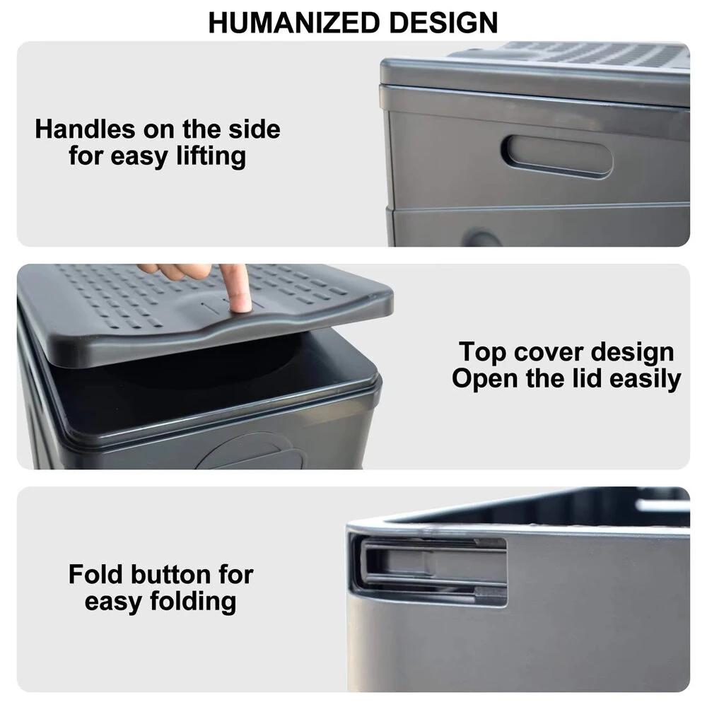 Portable Folding Toilet Potty for Adults Kids Cover Design Reusable Toilet