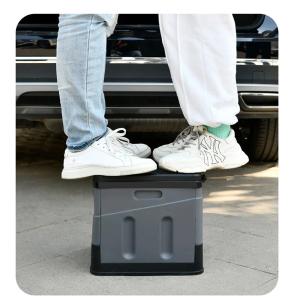Portable Folding Toilet Potty for Adults Kids Cover Design Reusable Toilet