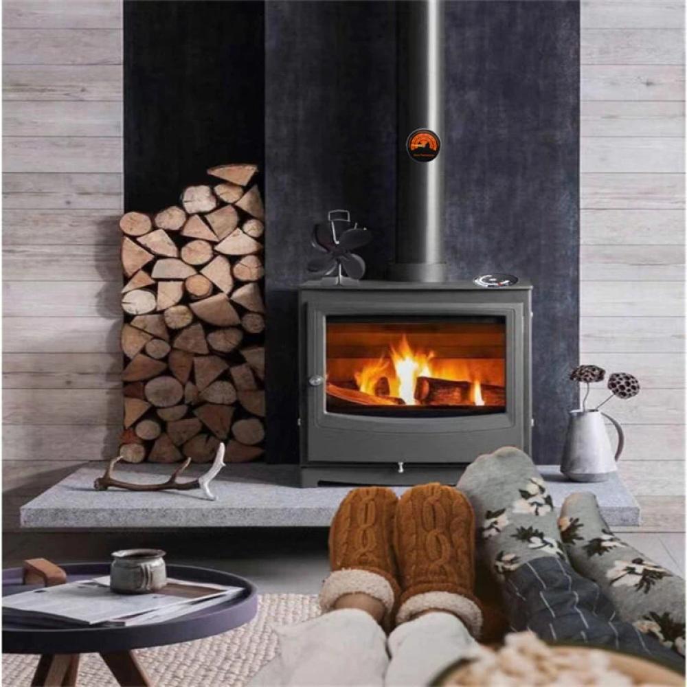 Wood Stove Thermometer Magnetic Gas Top Temperature Meter with Large Dial Avoiding Overheat Fireplace 