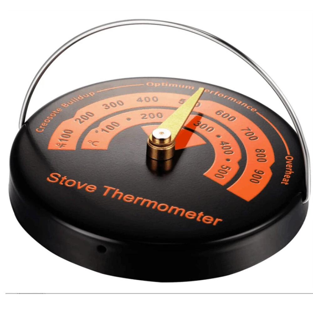Wood Stove Thermometer Magnetic Gas Top Temperature Meter with Large Dial Avoiding Overheat Fireplace 
