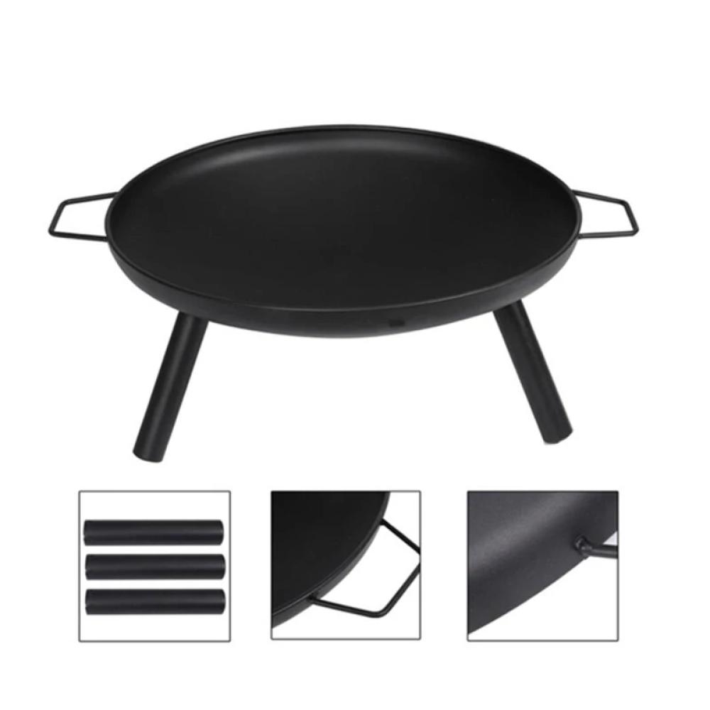 Round Utility Grill Fire Pit Stove Simple Cauldron for Outdoor or Yard. Nice!