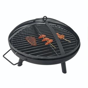 Round Utility Grill Fire Pit Stove Simple Cauldron for Outdoor or Yard. Nice!