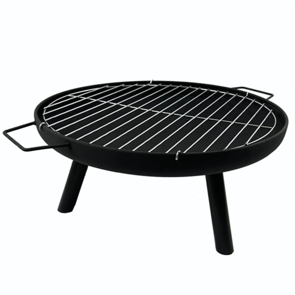 Round Utility Grill Fire Pit Stove Simple Cauldron for Outdoor or Yard. Nice!