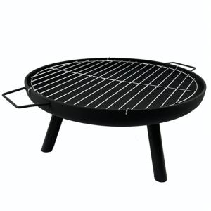 Round Utility Grill Fire Pit Stove Simple Cauldron for Outdoor or Yard. Nice!