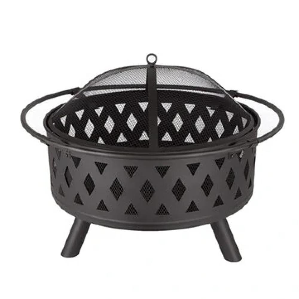 32 inch Wood Burning Fire Pit Stove Firepit Heater with Poker