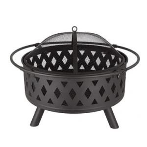 32 inch Wood Burning Fire Pit Stove Firepit Heater with Poker