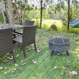 32 inch Wood Burning Fire Pit Stove Firepit Heater with Poker