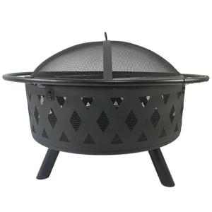 32 inch Wood Burning Fire Pit Stove Firepit Heater with Poker