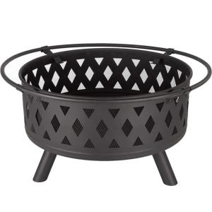 32 inch Wood Burning Fire Pit Stove Firepit Heater with Poker