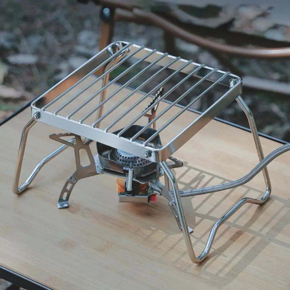 Outdoor Portable Foldable Stove Stand Rack BBQ
