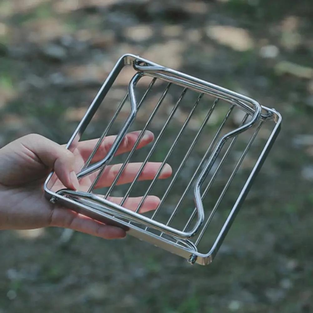 Outdoor Portable Foldable Stove Stand Rack BBQ
