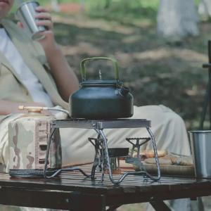 Outdoor Portable Foldable Stove Stand Rack BBQ