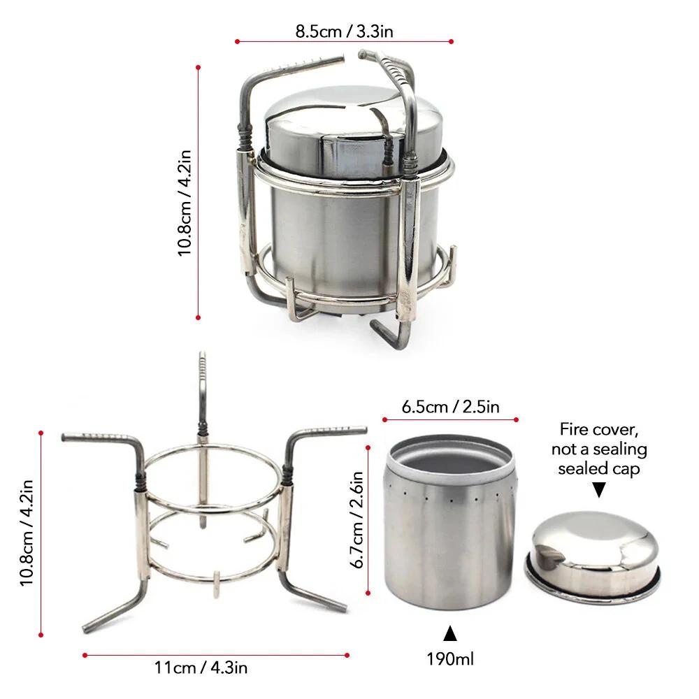 Portable Liquid Alcohol Stove, Great for Camping!