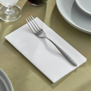 Choice Premium White Customizable Linen-Feel 1/8 Fold Dinner Napkin - 500/Case