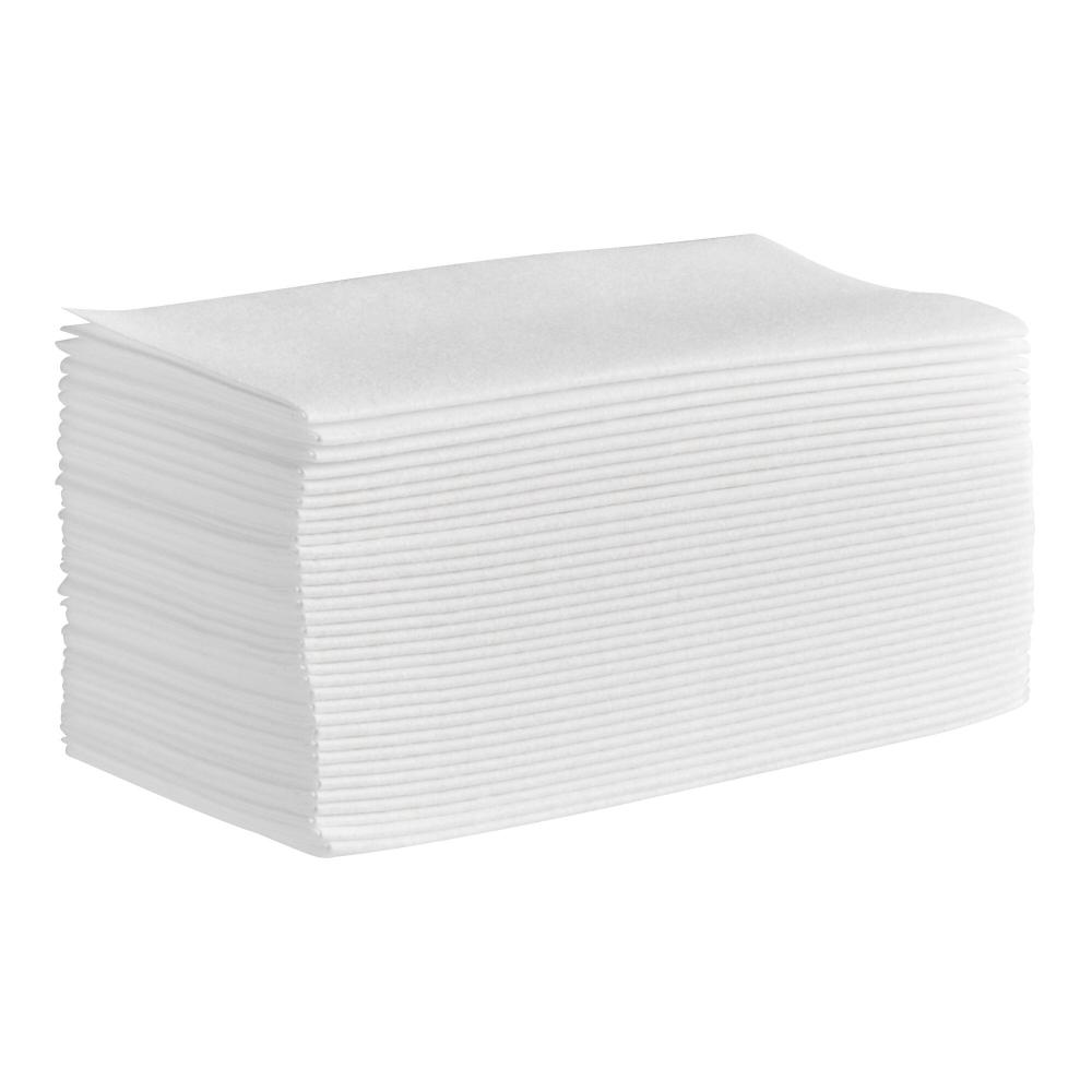 Choice Premium White Customizable Linen-Feel 1/8 Fold Dinner Napkin - 500/Case