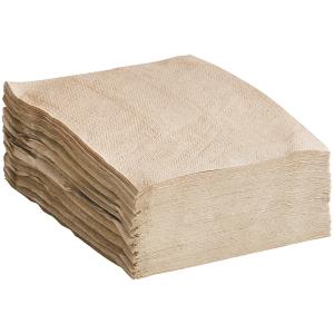 12" x 12" Natural Kraft 1/4 Fold Luncheon Napkin - 750/Pack