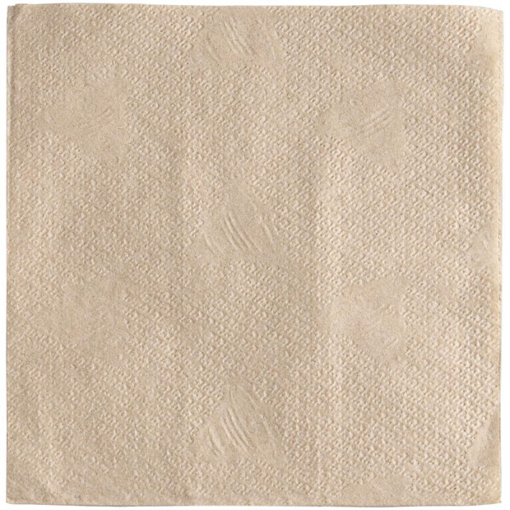 12" x 12" Natural Kraft 1/4 Fold Luncheon Napkin - 750/Pack