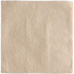 12" x 12" Natural Kraft 1/4 Fold Luncheon Napkin - 750/Pack