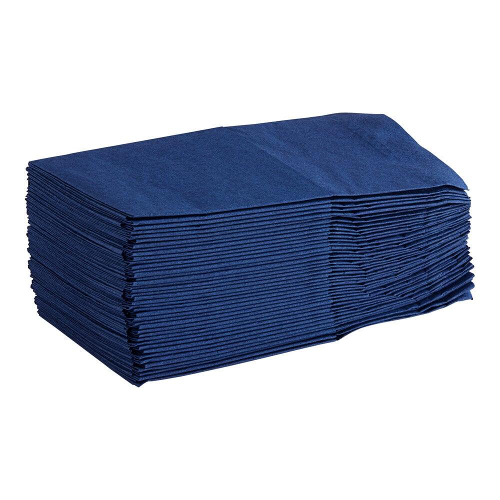 Quickset 17" Square 2-Ply Navy Pocket Fold Dinner Napkin - 800/Case