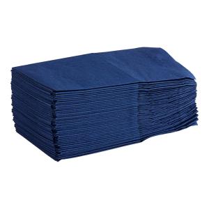 Quickset 17" Square 2-Ply Navy Pocket Fold Dinner Napkin - 800/Case