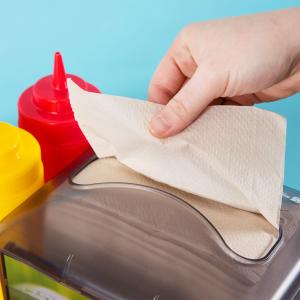 Interfold Kraft 6 1/2" x 11" Dispenser Napkin - 6,000/Case