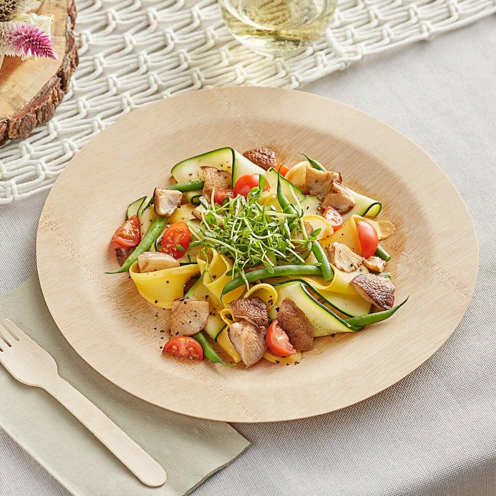EcoChoice 11" Compostable Round Bamboo Plate - 25/Pack