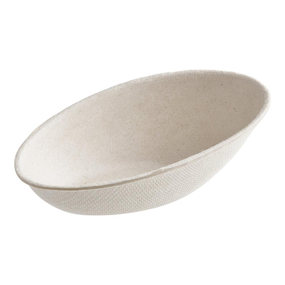EcoChoice 1 oz. No PFAS Added Natural Plant Fiber Appetizer Bowl - 25/Pack