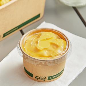 EcoChoice 4 oz. Round Compostable PLA Take-Out Lid - 50/Pack