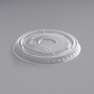 EcoChoice 4 oz. Round Compostable PLA Take-Out Lid - 50/Pack