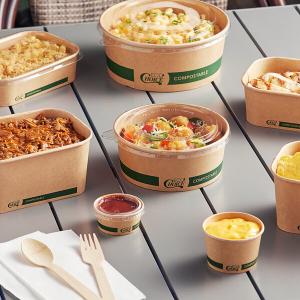 EcoChoice 4 oz. Round Compostable PLA Take-Out Lid - 50/Pack