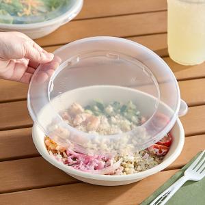 Dart 24-32 oz. Round Clear Plastic Flat Take-Out Lid - 300/Case