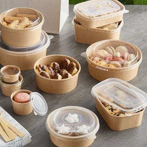 Choice 4 oz. Round PET Take-Out Lid - 50/Pack
