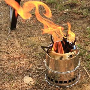 Outdoor Stove Portable Folding Wood Stove Stainless Steel