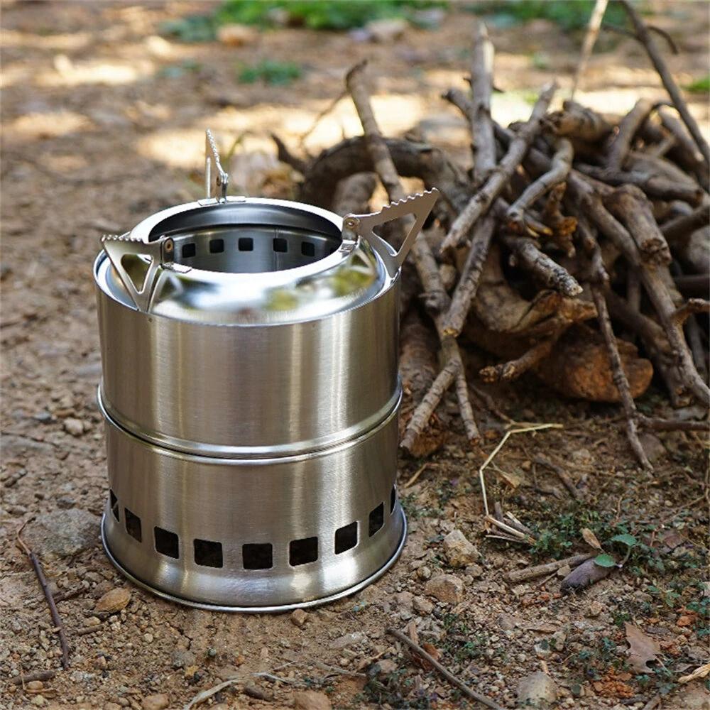 Outdoor Stove Portable Folding Wood Stove Stainless Steel