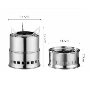 Outdoor Stove Portable Folding Wood Stove Stainless Steel