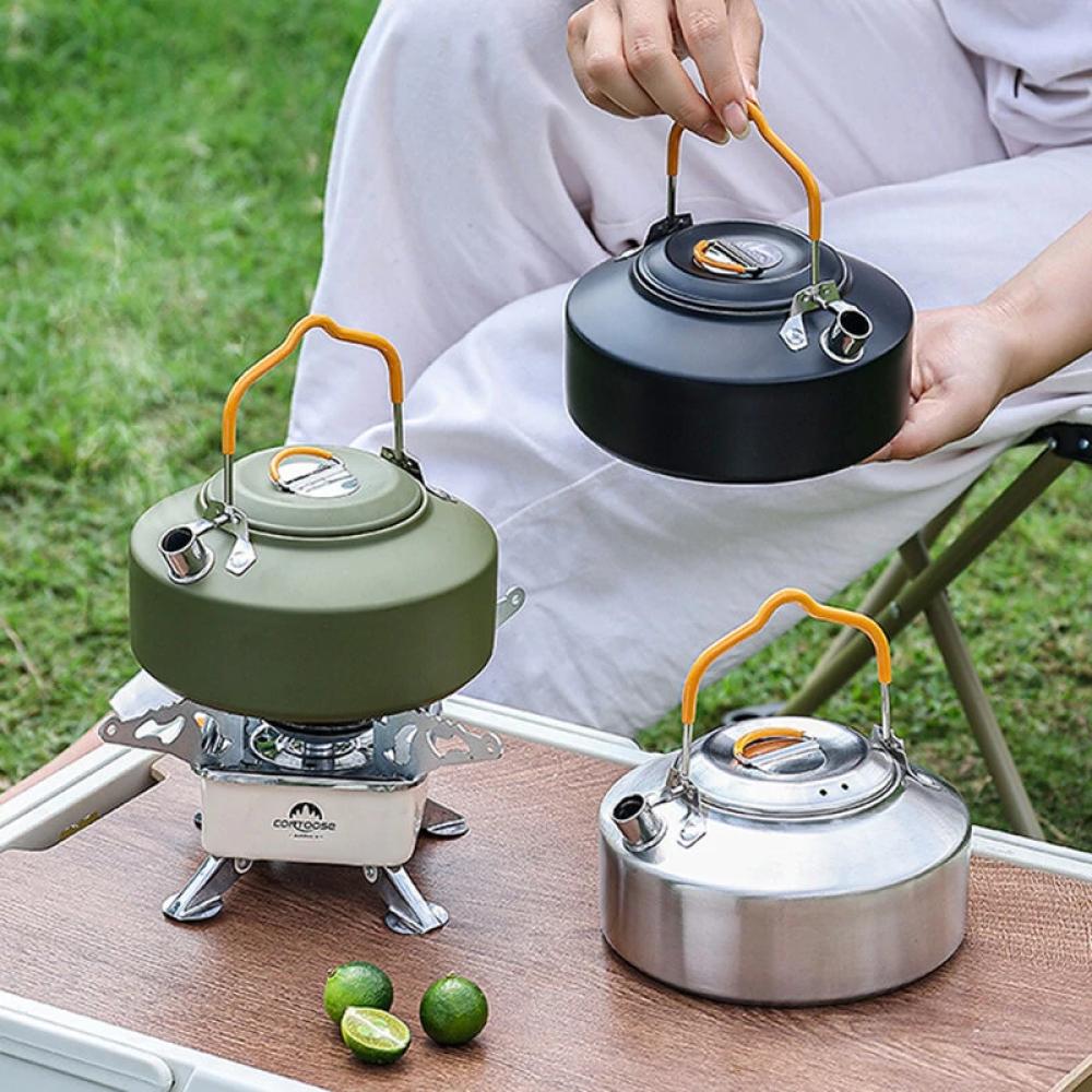 Camping Cookware Set Hiking Picnic Barbecue Pot Portable Outdoor Tableware Kettle Pot Cookset Cooking Pan Bowl Camping Equipment
