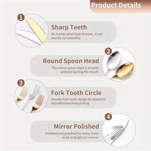 11pcs Stainless Steel Flatware Set for Camping, Hiking & Outdoor Dining