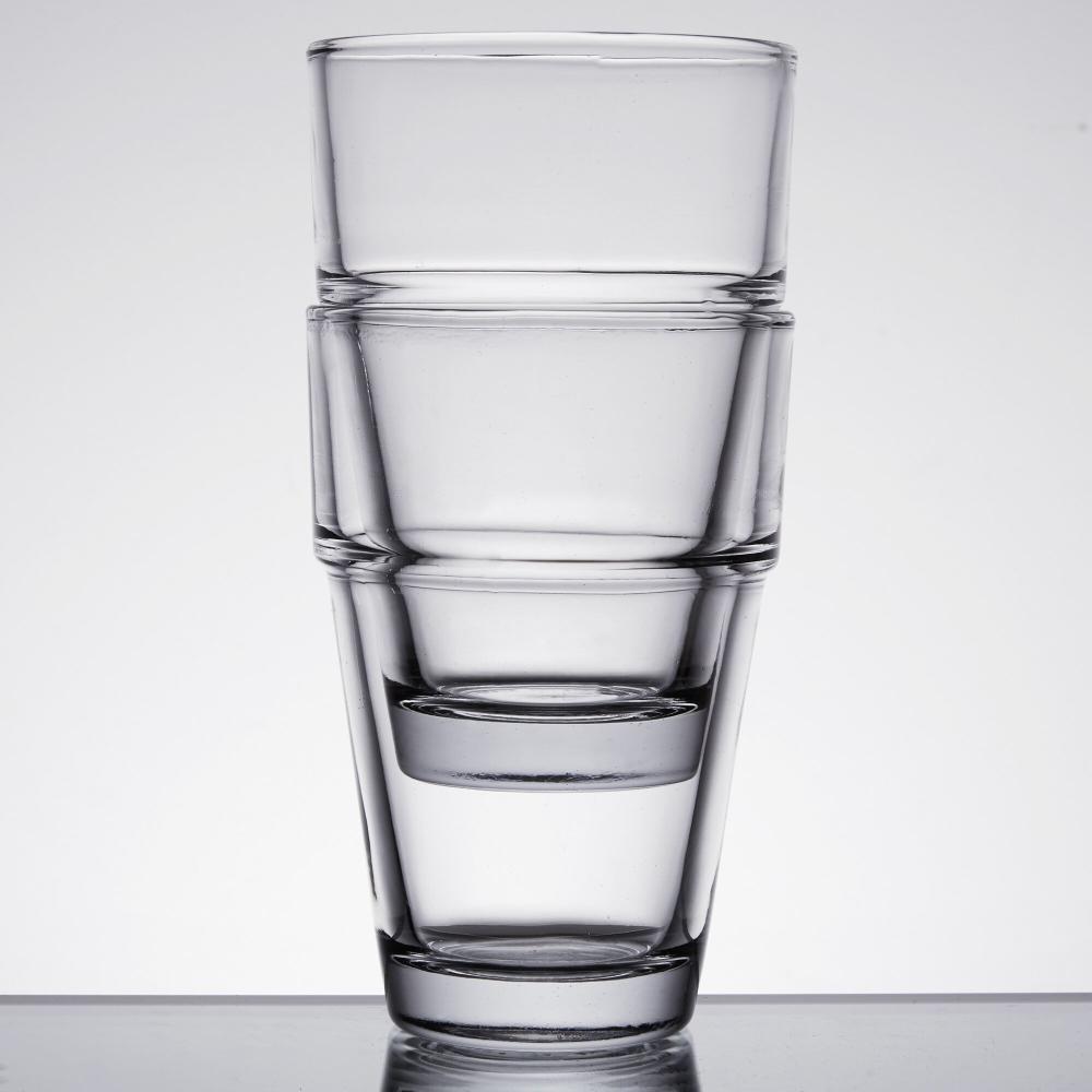 Anchor Hocking 73012 Stackables 12 Oz. Beverage Glass - 36/Case