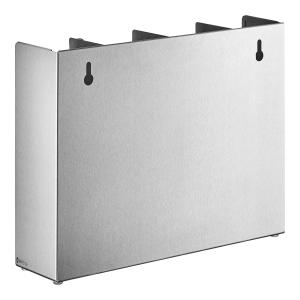 Adjustable 4-Section Stainless Steel Wall-Mount / Countertop 1.5 - 5.5 Oz. Portion Cup / Lid Organizer