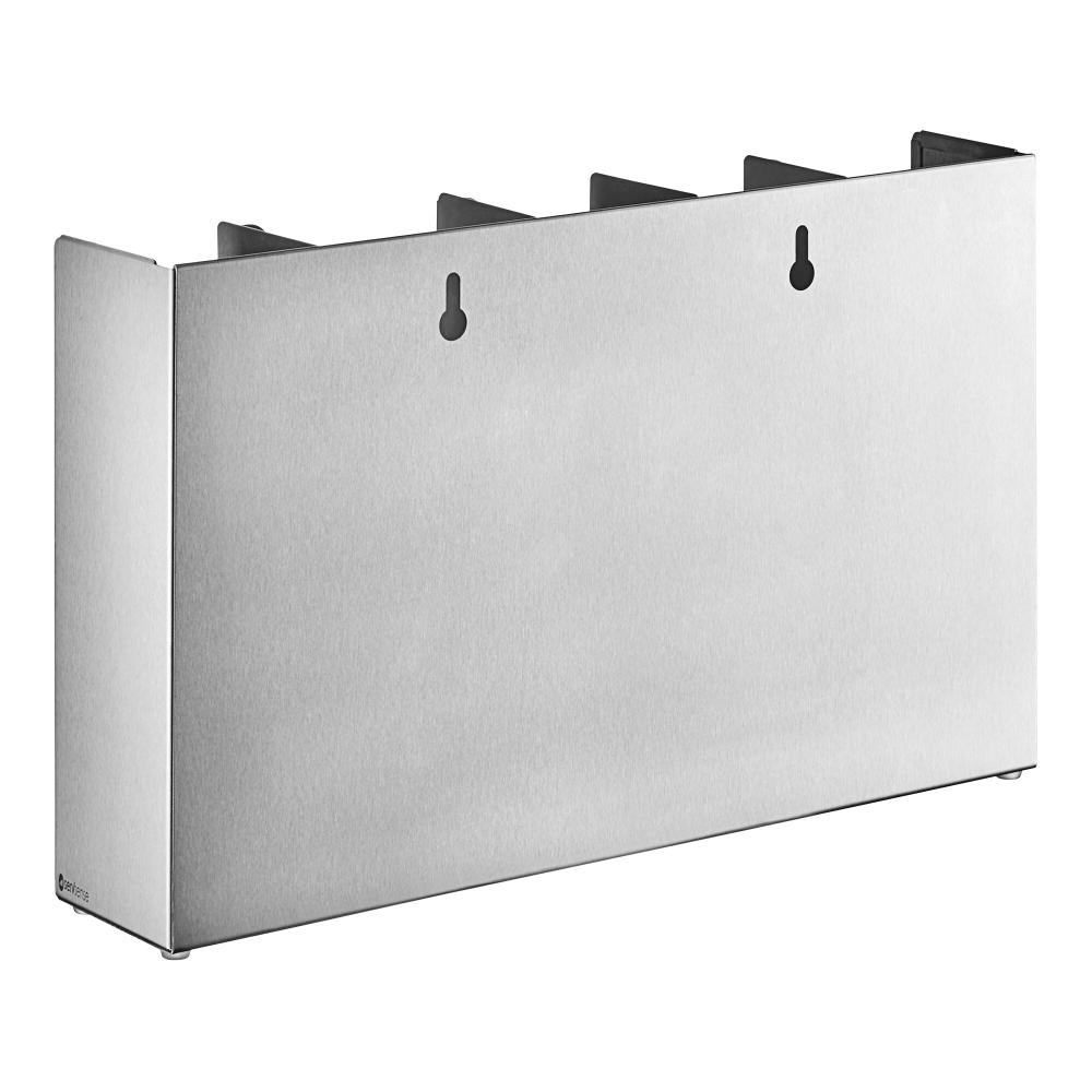 Adjustable 5-Section Stainless Steel Wall-Mount / Countertop Portion Cup / Lid Organizer