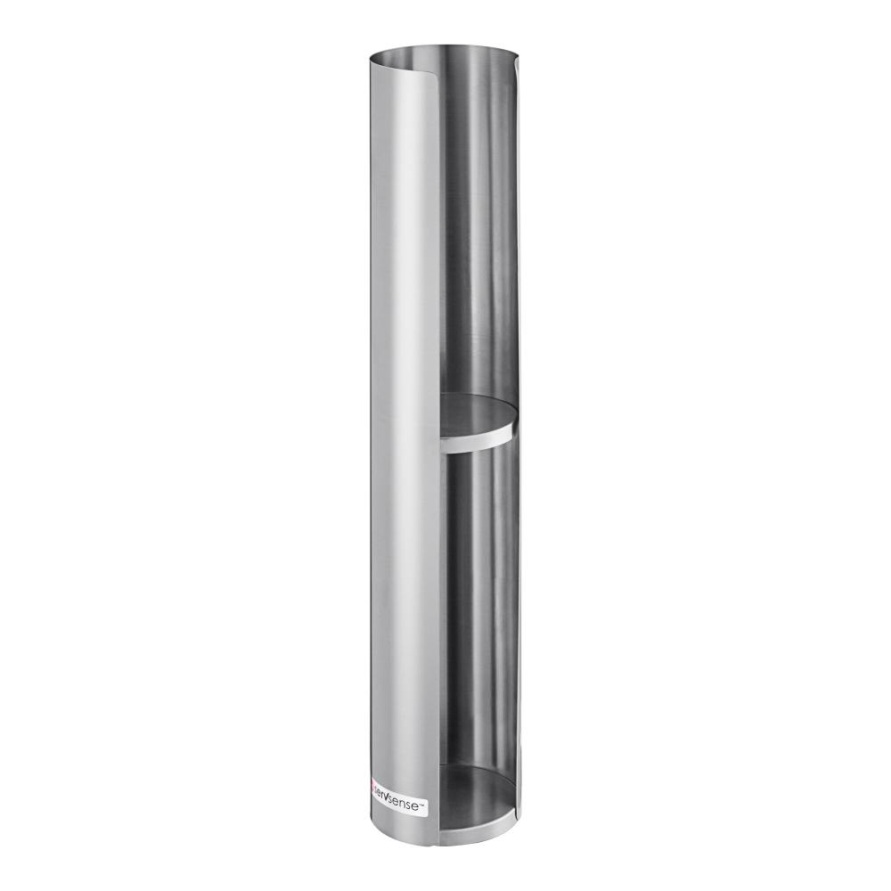 Wall-Mount Stainless Steel Split Shelf 12 - 24 Oz. Lid Organizer