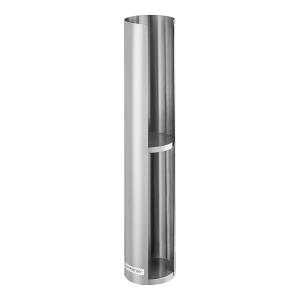 Wall-Mount Stainless Steel Split Shelf 12 - 24 Oz. Lid Organizer