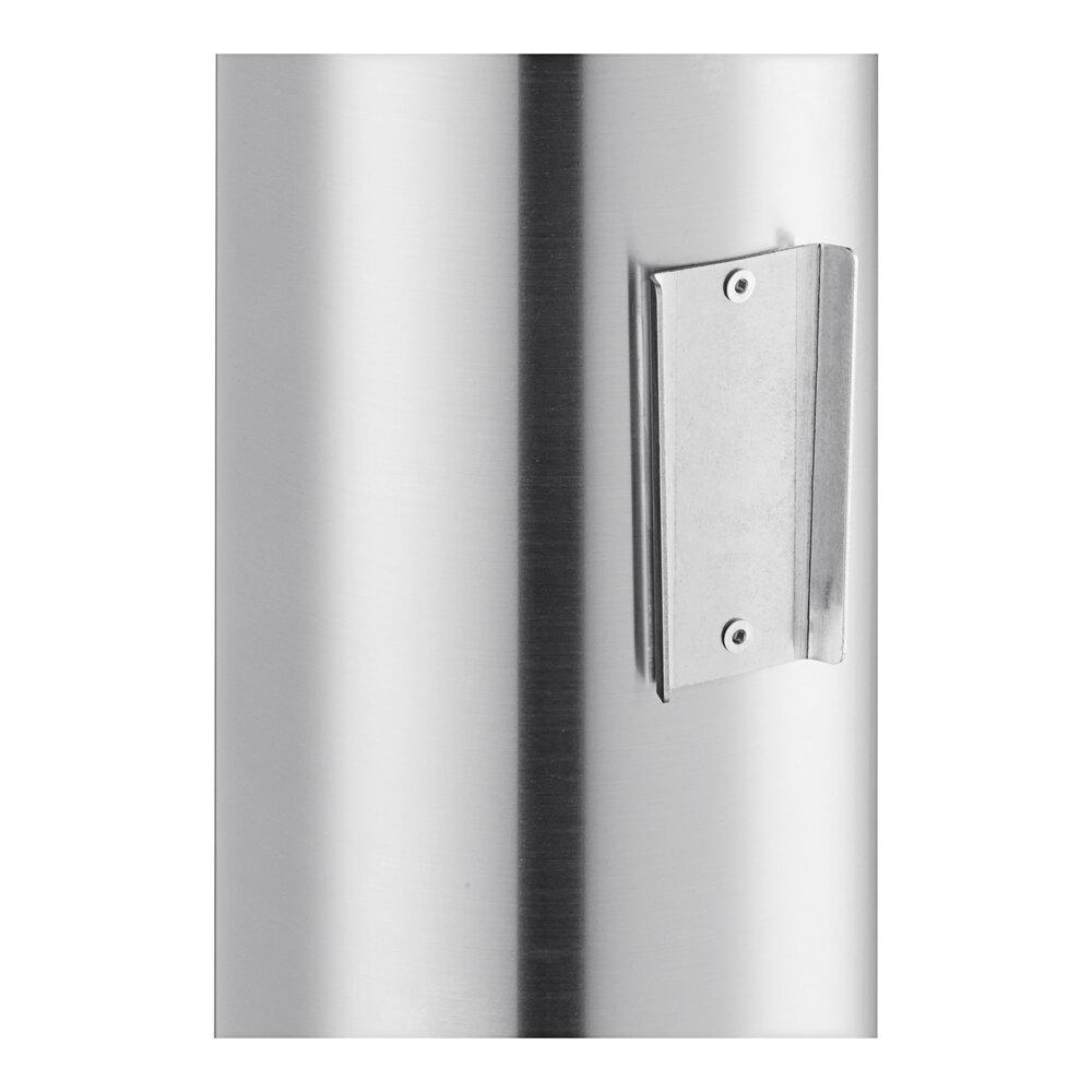 Wall-Mount Stainless Steel Split Shelf 12 - 24 Oz. Lid Organizer