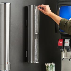 Wall-Mount Stainless Steel Split Shelf 24 - 46 oz. Lid Organizer