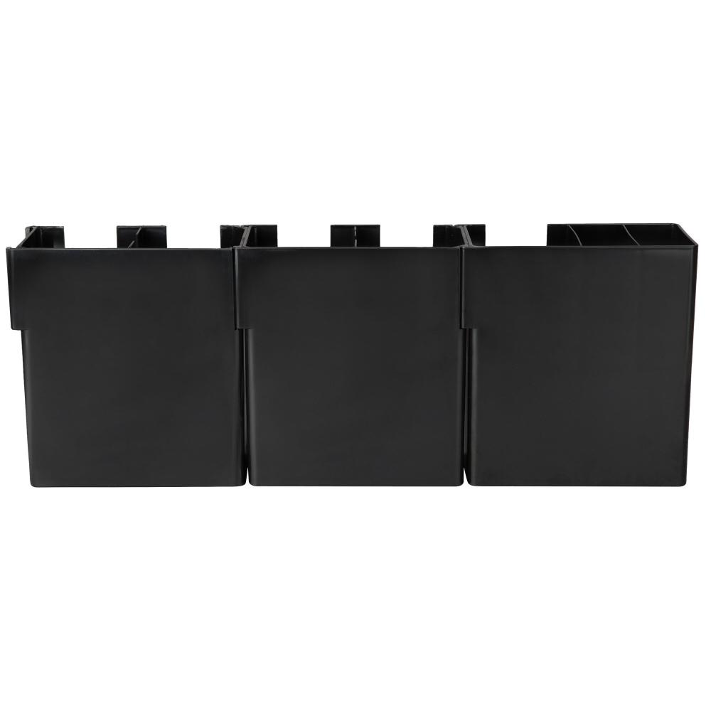 Choice Black 8-Section Countertop Cup, Lid and Napkin Organizer