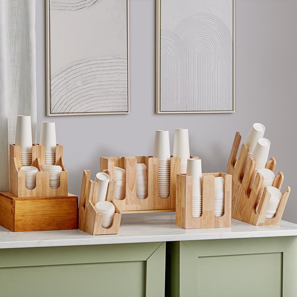 Acopa Wood Cup and Lid Organizer