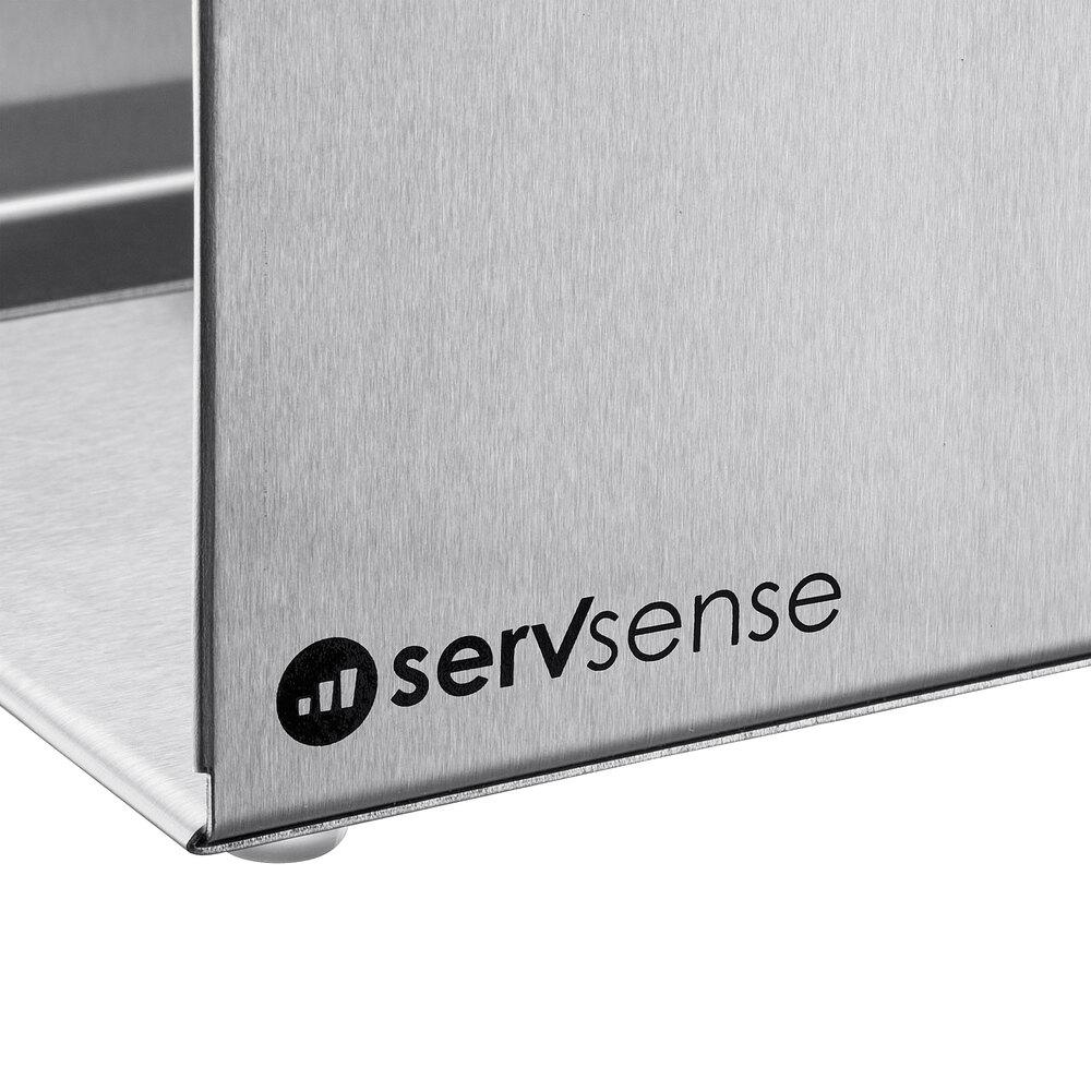 ServSense Stainless Steel Countertop / Wall-Mount Cup / Lid Organizer