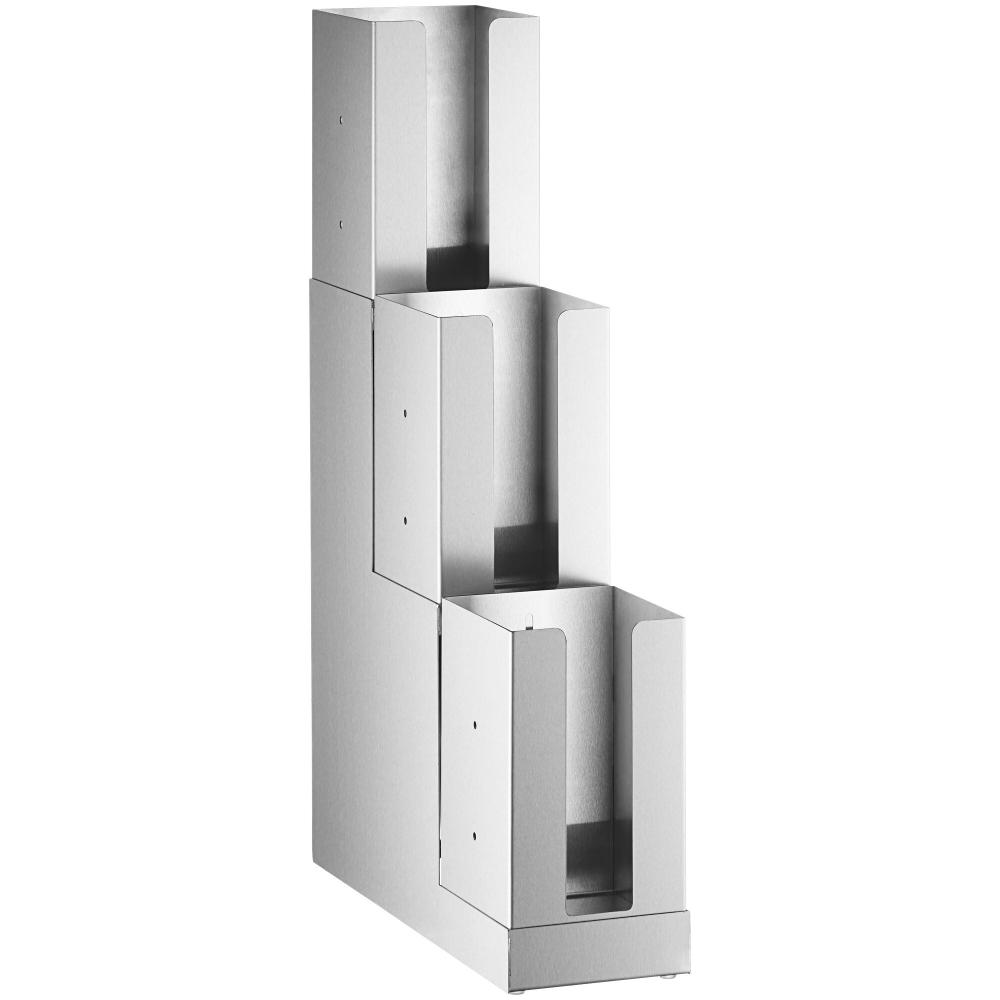 ServSense Stainless Steel 3-Tier Cup / Lid Organizer