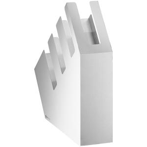 Steel 4-Section Slanted Countertop Cup / Lid / Straw Organizer